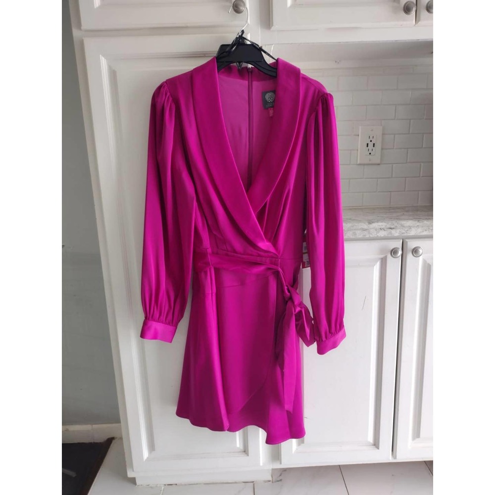 Fuchsia Wrap Dress.